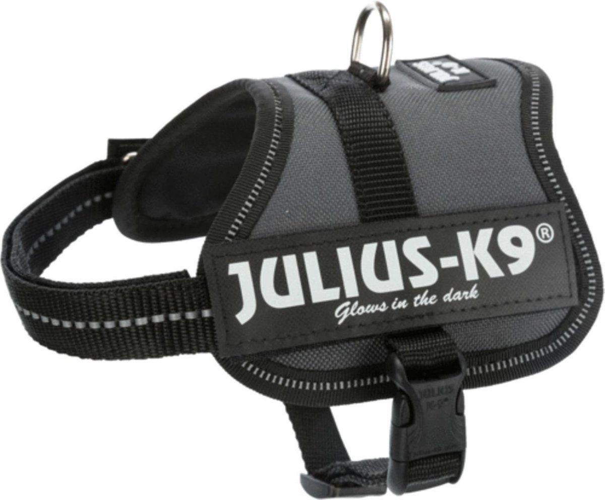 JULIUS K9 Julius-K9 Powerharness Antraciet - Hondenharnas - 33–45/1.8 cm