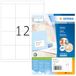 HERMA 4279 universele etiketten A4 (70 x 67,7 mm, 100 velle, papier, mat) zelfklevend, bedrukbaar, permanente klevende adreslabels, 1.200 etiketten voor printer, wit