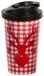 infinite by GEDA LABELS Coffee To go beker hert rood geruit
