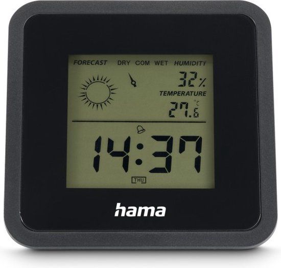 Hama Thermometer en hygrometer Borneo Zwart