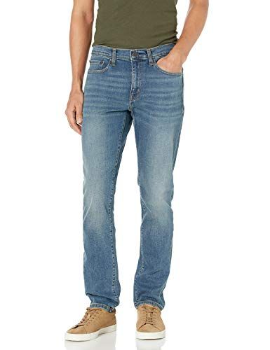 Amazon Essentials Men's Slim-Fit Jeans - Medium Blue Vintage - 35W / 32L