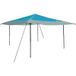 Tente de camping bleue 395 x 395 x 251 cm tissu