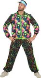 Wilbers Fout Neon trainingspak 80´s Volwassenen - Maat 52