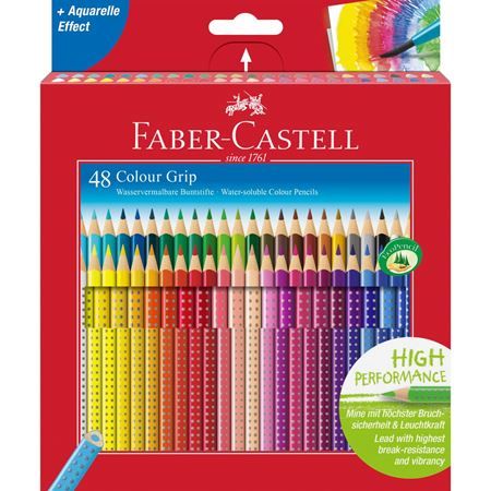 Faber-Castell Colour Grip Kleurpotloden - 48 stuks - Assorti Kleuren