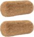 vidaXL - Kussensloop - 2 stuks - HEERLEN - Taupe - Ø 15 x 40 cm - Katoensatijn