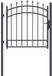 vidaXL - Hekpoort - met - spijkers - EMMEN - 104 - x - 97 - cm - Vergrendelbaar
