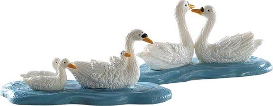 Lemax - Swans - Set Of 2