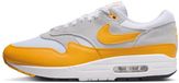 Nike Air Max 1 Essential Herren Sneaker Weiß/Grau/Gelb Leder Größe 40