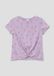 s.Oliver T-shirt Kinderen Korte Mouw Gebloemd Katoen Lavendel