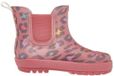 Playshoes Kinderrubberlaarzen, Regenlaarzen, Halfhoge schacht, Leo Print, Rosa, Maat 21