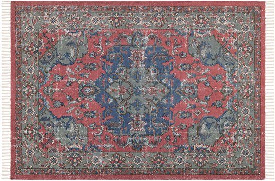 Loberon Vloerkleed Southampton rood Katoen 240x170 cm