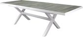 AVH-Collectie New Delhi uitschuifbare dining tuintafel wit