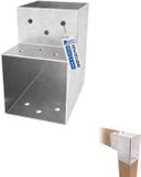 Gezu Impex L Paalverbinder voor pergola 121 × 121 mm – Thermisch Verzinkt