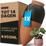MINISMUS Waterdruppelaar Terracotta 950ml Set van 1