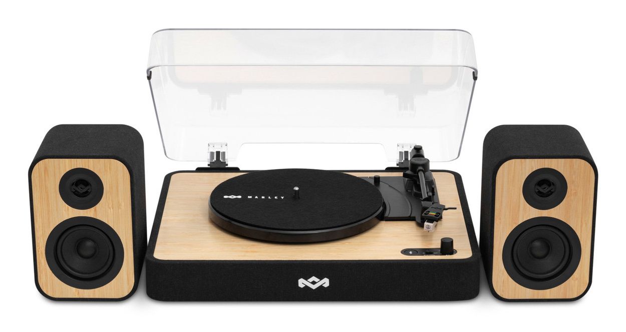 The House Of Marley House of Marley Revolution Bluetooth Platenspeler met speakers - Zwart/Bruin