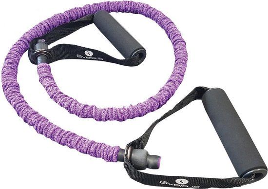 Sveltus Weerstandsband Nylon Cover Paars 130 Cm - 30 kilo - Armen - Latexvrij