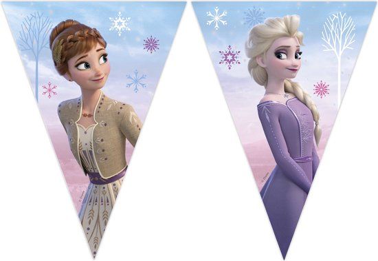Procos Vegaoo - Elsa Frozen papieren wimpelslinger 2,3 m
