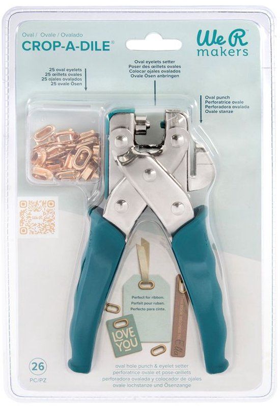 We R Makers Oval Crop-A-Dile Perforatietang