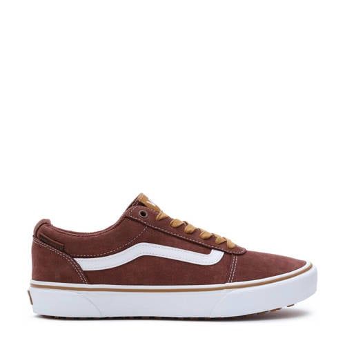 VANS Ward Suede Sneakers - Dark Red/White