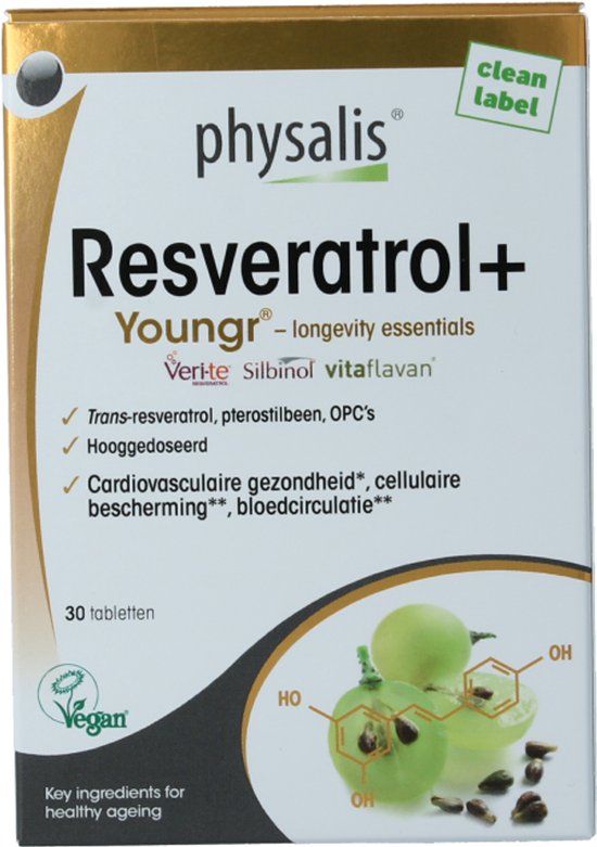 Physalis Resveratrol + vegan 30 Tabletten