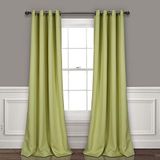 Lush Decor Geïsoleerde doorvoertule verduisterende gordijnen paneel paar, 52" B x 108" L, salie