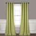 Lush Decor Geïsoleerde doorvoertule verduisterende gordijnen paneel paar, 52" B x 108" L, salie