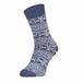 Teckel Homesocks bedsokken met wol - Warme huissokken voor de winter - Norwegian winter print - Slaapsokken - Blauw