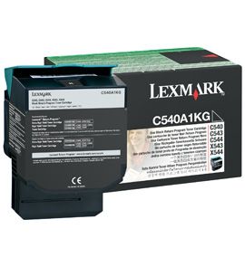 Lexmark C54x/X54x Black Toner Cartridge - 1,000 Pages