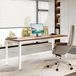 Icecat Bureau, 200 cm, bureau voor 2 personen, werkplek voor een computer, vergadertafel, grote bureaus voor bedrijven, tafels, geschikt voor een thuiswerkplek