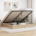 Prolenta Maison Exclusive Lit plateforme Ottoman, finition chêne Sonoma, dimensions 180 x 200 cm, structure en bois composite