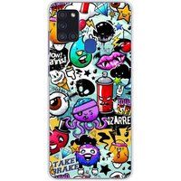 Samsung Galaxy A21S Bedrukt siliconen hoesje Graffiti 2