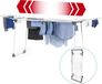 EasyMaxx Opvouwbaar Droogrek 2500 – XXL Telescopisch Droogrek met 25 m Drooglengte, Uitschuifbaar tot 260 cm, met Wieltjes