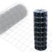 Clôture de jardin anthracite 10m x 0.8m avec treillis tressé