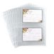 Samsill Receptkaartpaginabeschermers voor 8,5 x 11 receptenmap, 4 x 6 zakken, 2 zakken, 50 stuks, receptenboek, navulvellen voor pagina's met zijmarge, voor 8,5 x 11 standaard 3 ringmappen