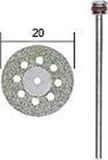 Proxxon Micromot 28 844 Doorslijpschijf diamantbezet Ø20 mm met koelgaten