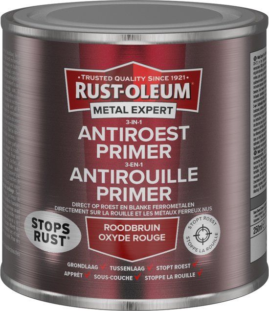 Rust-Oleum Metal Expert 3-in-1 Anti Roest Primer - 250ml - Rood