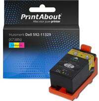 PrintAbout Huismerk Dell 592-11329 (X738N) Inktcartridge 3-kleuren