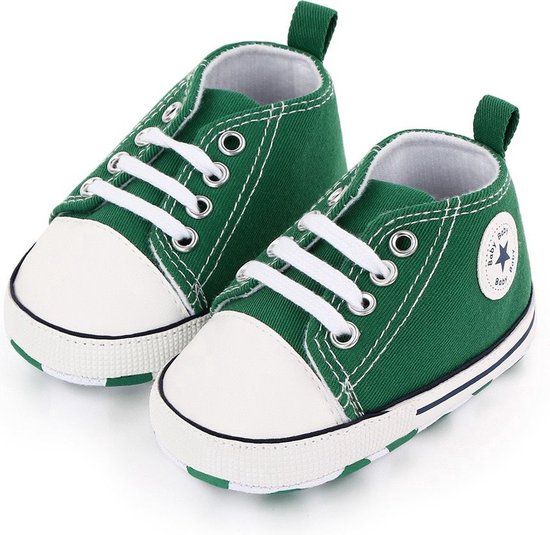 Completebabyuitzet Baby Sneakers - 0-6 Months - Green - Unisex
