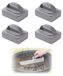 Pumice Stone Set van 4 Reinigingborstels voor Keuken en Grill