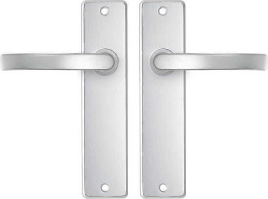 AXA Edge Basic Deurbeslagset Binnendeur - Kruk Blok op schild - Aluminium