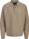 JACK & JONES Bradfort knit polo regular fit - heren polo met polo kraag - beige (brindle melange)