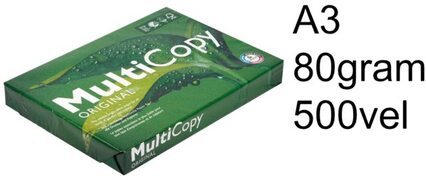 MultiCopy Papier voor laser inkjetprinters en kopieerapparaten A 3 90 grams wit