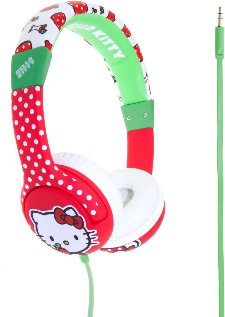OTL Technologies Hello Kitty - Sweet Apple - kinder koptelefoon - volumebegrenzing - verstelbaar - comfortabel rood