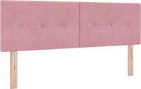 vidaXL Hoofdbord rose velours 160 cm