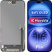 MP Apple iPhone 16 Plus Display met Touchscreen, met Frame, Soft OLED IC Movable FHD Versie, Zwart
