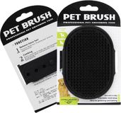 Jumada's Vachtverzorgingsborstel - Zwart - Rubber - Hond & Kat - Lang en Kort Haar