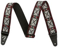 Fender Pasadena Geweven Gitaarband Red Snowflake 0990638026
