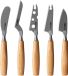 Boska Kaasmessenset Amigo Small – Kaasmesjes - Set van 5 – Voor Elke Kaassoort – Non-stick – Ergonomisch – RVS en Beukenhout