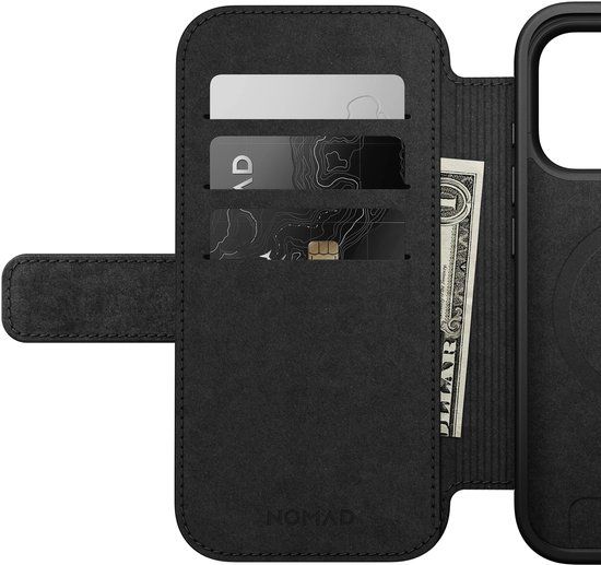 Nomad Modern Lederen Folio iPhone 17 Pro - Bruin