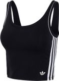 adidas Originals CROP TOP - Originals Adicolor Comfort Flex Cotton - Zwart - Dames - Maat XXL